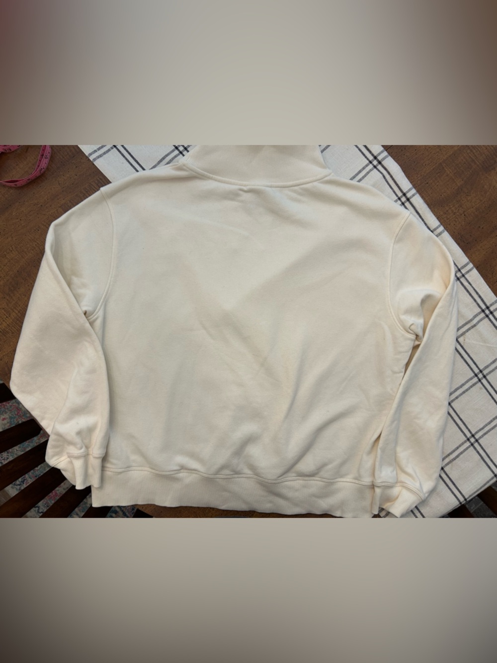 Varley Woods Sweat Sweatshirt Womens Medium Pullover Cream Anthropologie - Picture 6 of 15